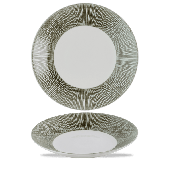 Bamboo Ceramic Spinwash Alpine Deep Coupe Plate 25.5cm