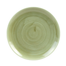 Stonecast Patina Burnished Green Coupe Plate  21.7cm