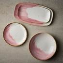 Stonecast Accents Petal Pink Chefs’ Oblong Plate 29.8 x 15.3cm