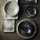 Urban Lamp Black Narrow Rim Plate 20.3cm
