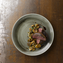 Stonecast Patina Burnished Green Coupe Plate  21.7cm
