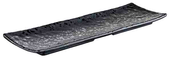 Glamour Tray Melamine Black 37 X 11 cm