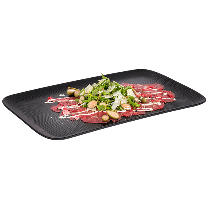 NERO GN Black Melamine Tray