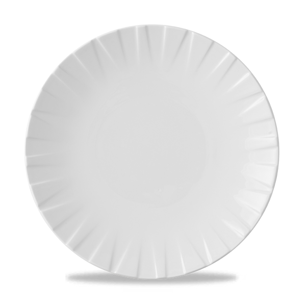Alchemy Abstract Feature Coupe Plate White 235 mm