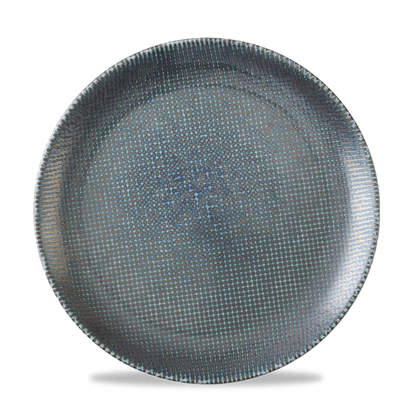 Studio Prints Astro Metallic Blue Coupe Plate 26cm