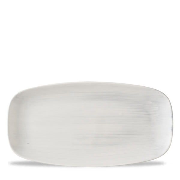 Stonecast Canvas Grey Chefs’ Oblong Plate 29.8 x 15.3cm