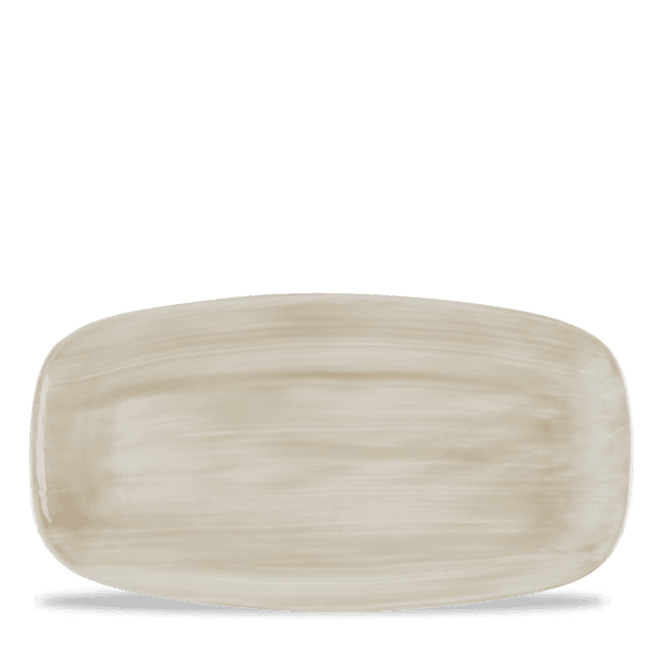 Stonecast Canvas Natural Chefs Oblong Plate 29.8cm x 15.3cm