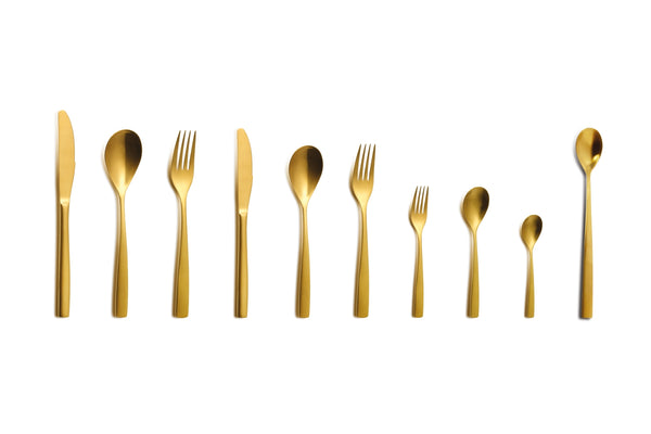 ORO BCN Colors Gold Stainless Steel Flatware