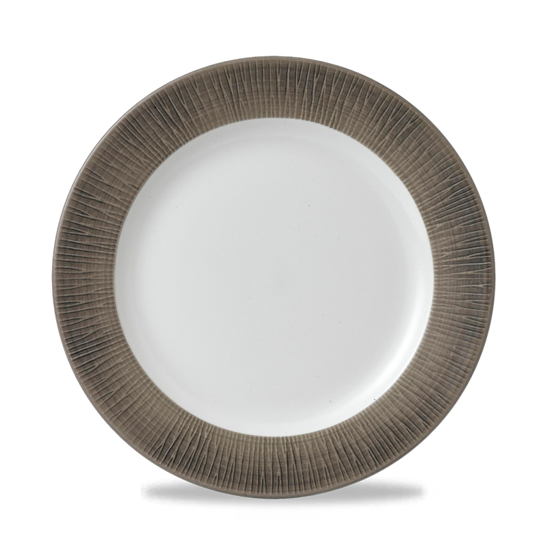 Bamboo Spinwash Dusk Footed Plate 26.1cm