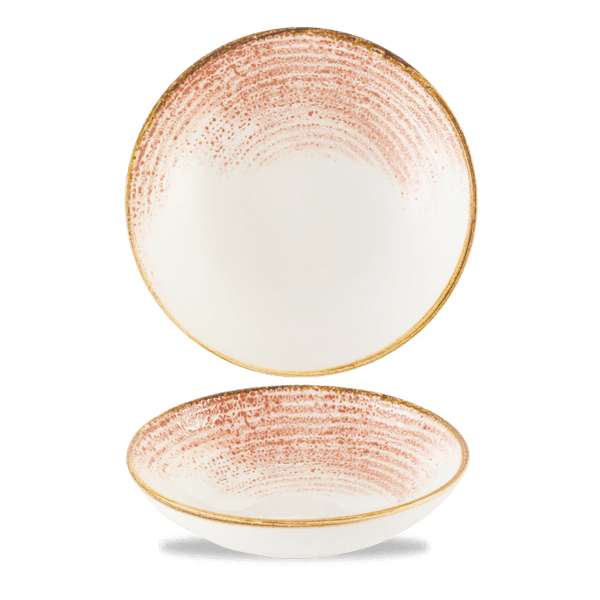 Homespun Accents Coral Evolve Coupe Bowl 24.8cm ,113.6cl