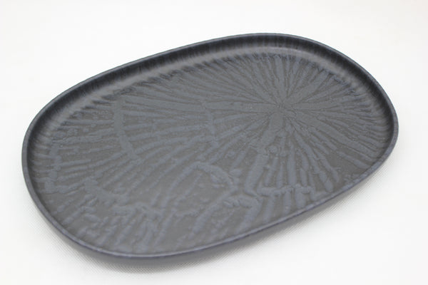 Urban/Uno Oval Platter 33 cm Black Sand Wood