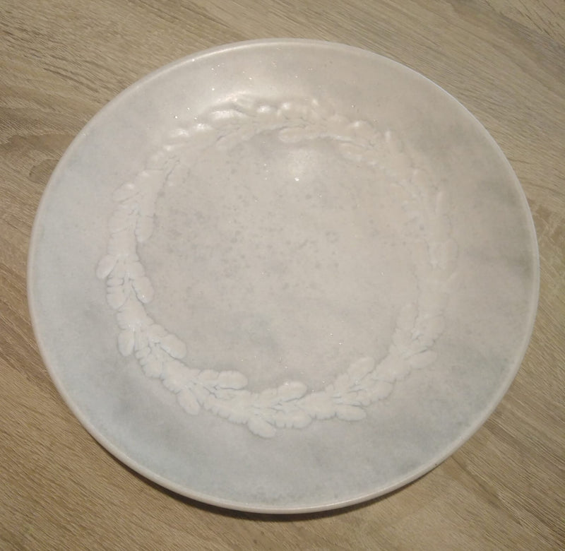 Coupe Dinner Plate 27 cm Speckle Chalk Melissa