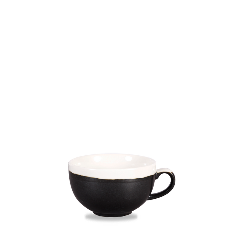Monochrome Onyx Black Cappuccino Cup / Saucer