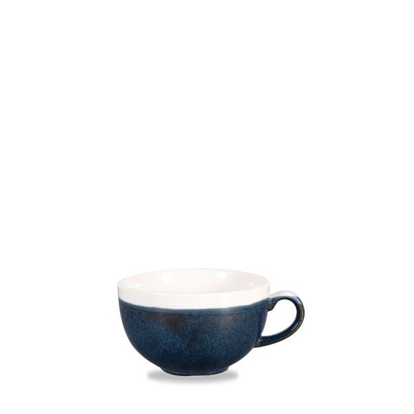 Monochrome Sapphire Blue Cappuccino Cup / Saucer