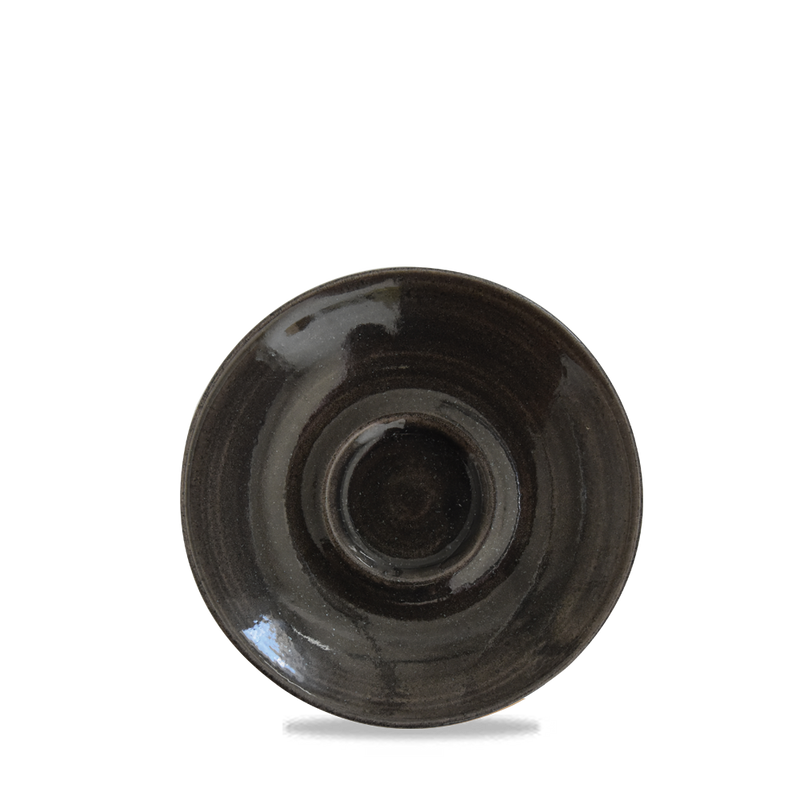 Monochrome Onyx Black Cappuccino Cup / Saucer