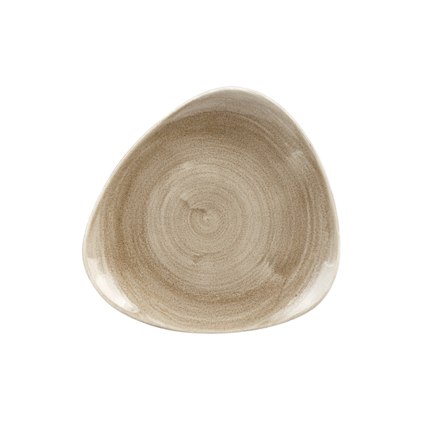 Stonecast Patina Antique Taupe Triangle Plate 22.9cm