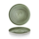 Stonecast Patina Burnished Green Walled Plate 21cm