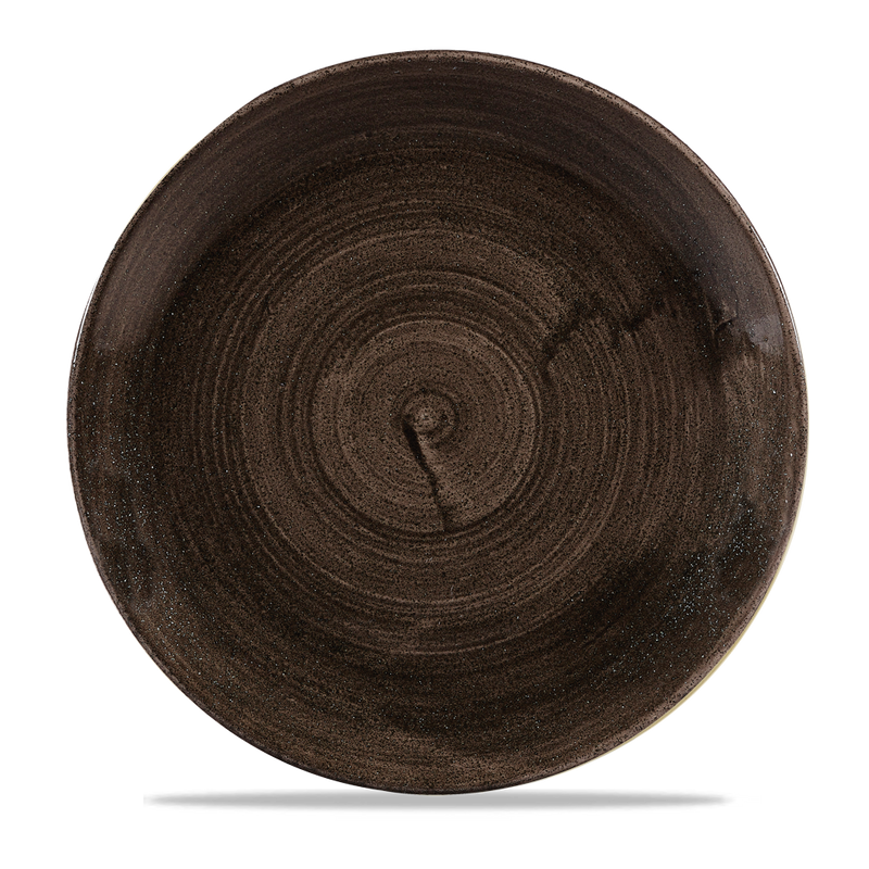 Stonecast Patina Iron Black Coupe Plate 28.8 cm