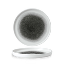 Raku Quartz Black Walled Plate 26cm