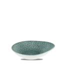 Studio Prints Raku Topaz Blue Round Dish  18.5 x 16.8 cm