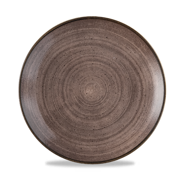 Stonecast Raw Brown Coupe Plate 26cm