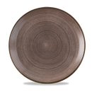 Stonecast Raw Brown Coupe Plate 28.8cm