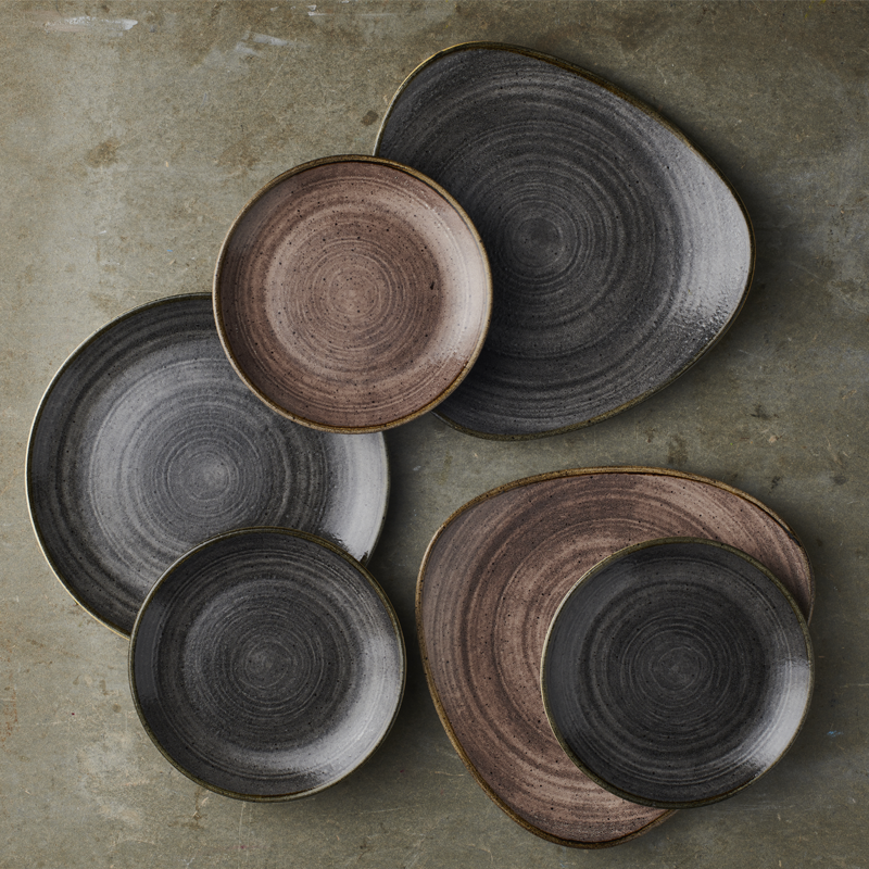 Stonecast Raw Brown Coupe Bowl 42.6cl