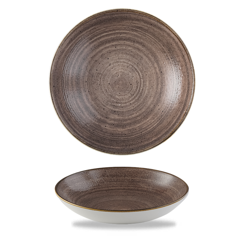 Stonecast Raw Brown Coupe Bowl 42.6cl