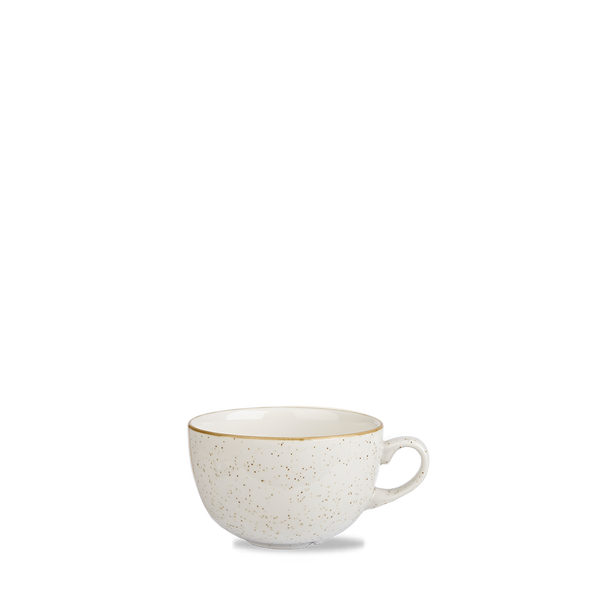 Stonecast Barley White Cappuccino Cup / Saucer