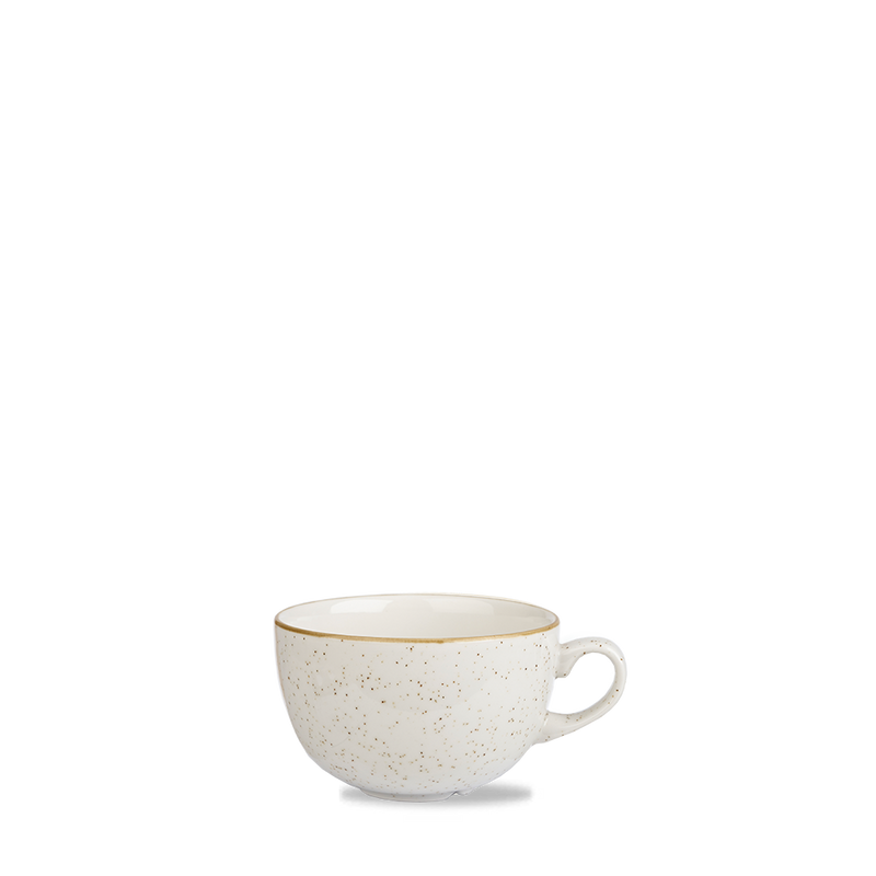 Stonecast Barley White Cappuccino Cup / Saucer