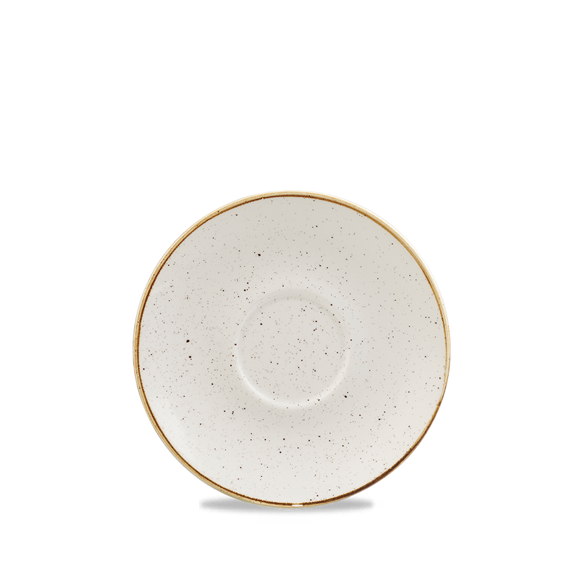 Stonecast Barley White Cappuccino Cup / Saucer