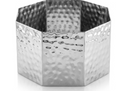 Octagonal risers Lx 15x15cm H 8cm hammered