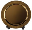 Round "flat" plate-S/S diam 38cm Copper Matt