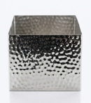 Buffet elevation S/S Hammered LxW 15x15xh 8cm