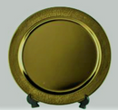 Round "flat" plate S/S D 63cm Gold Matt