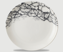 Kintsugi Accents Quartz Black Evolve Coupe Plate 21.7cm