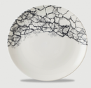 Kintsugi Accents Quartz Black Evolve Coupe Plate 26cm