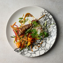 Kintsugi Accents Quartz Black Evolve Coupe Plate 21.7cm