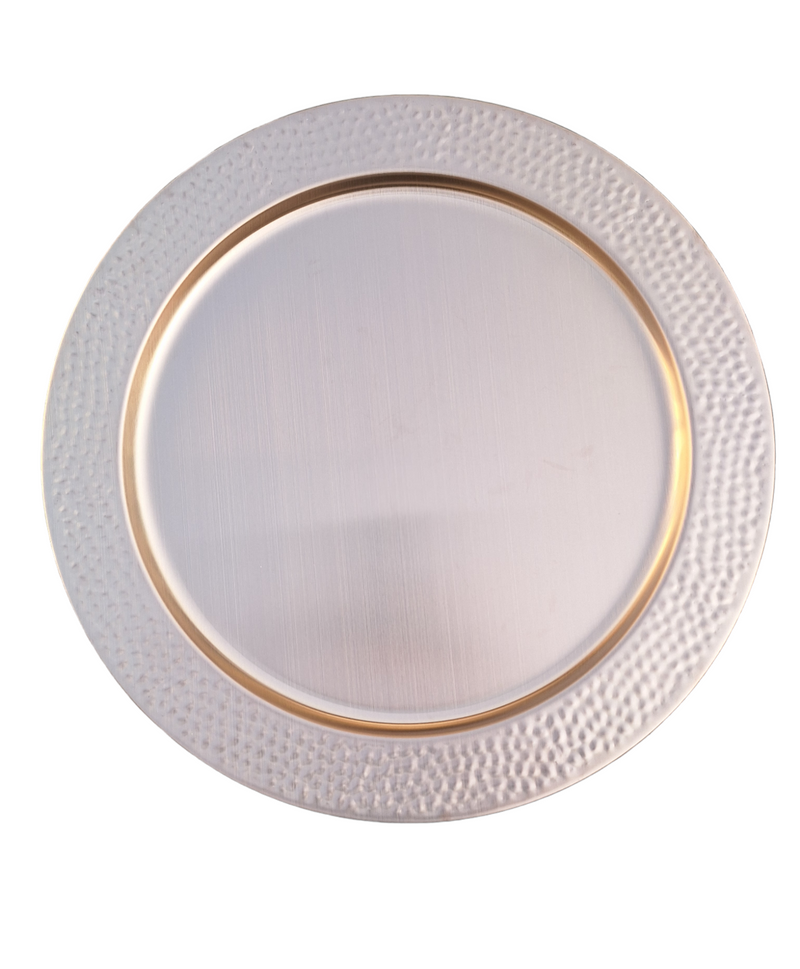 Round Flat Serving Plate Stainless Steel