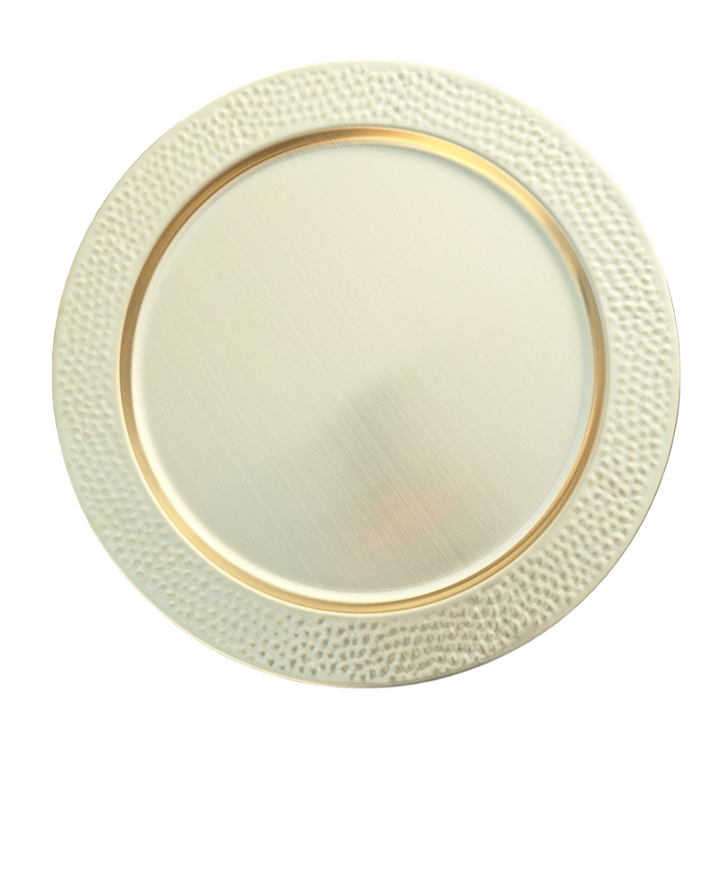 Round Flat Serving Plate Stainless Steel
