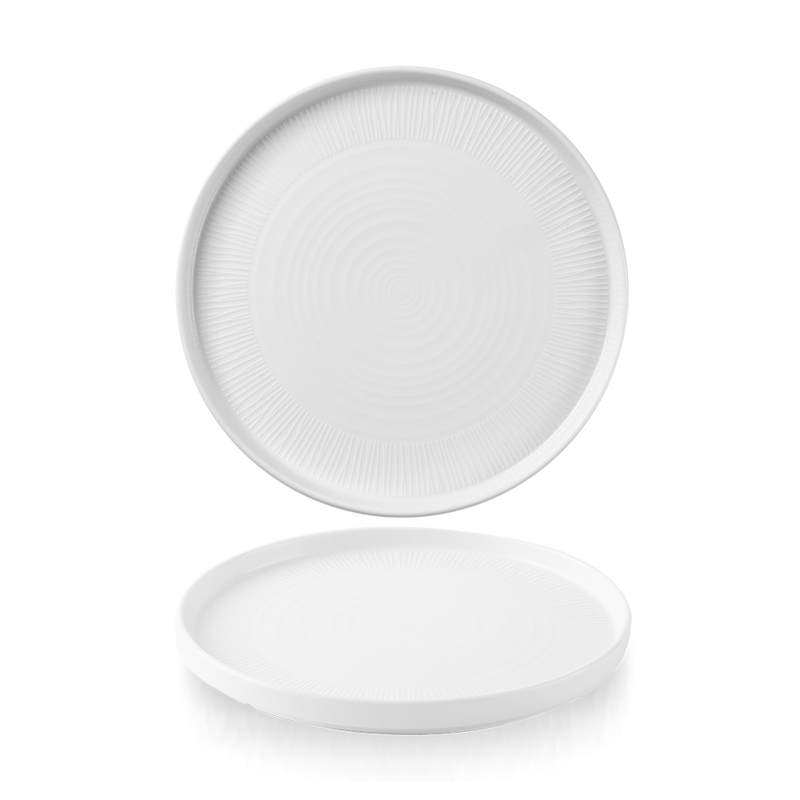 Bamboo White Walled Plate 21cm