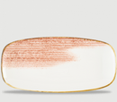Homespun Accents Coral Chefs Oblong Plate 35.5 x 18.9cm