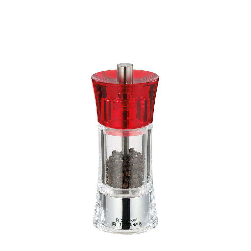 Aachen Pepper Mill/Grinder - Acrylic Red