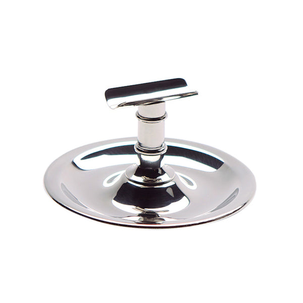 Exclusive Round Cigar Holder/Ashtray - Stainless Steel