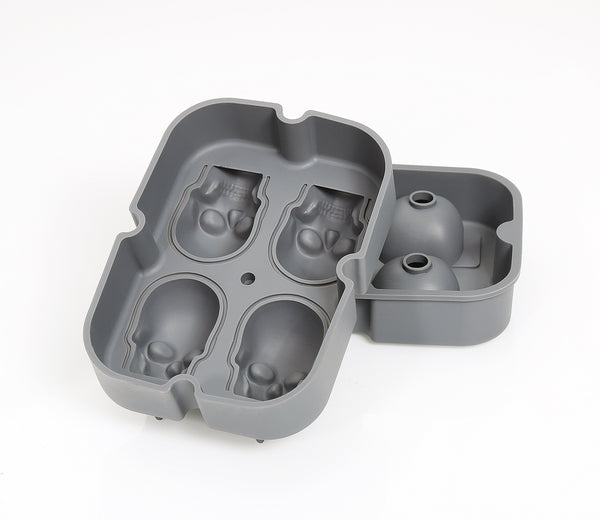 Cranio Grey Ice Mold Skull 3D Optic -Silicone