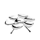 Etagere W/ 1 Tier- Stainless Steel Hammered