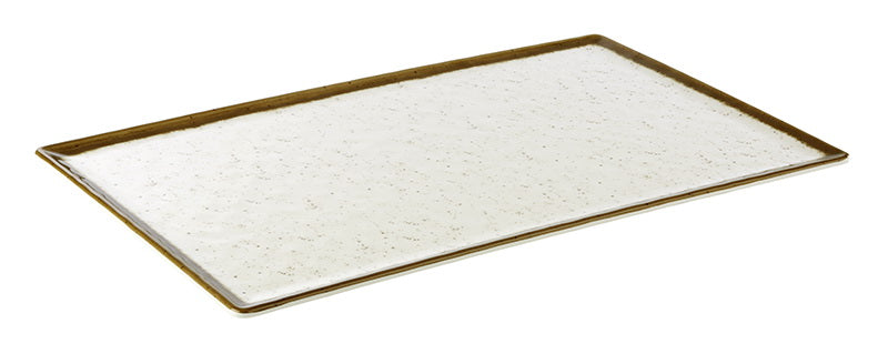 Stone Art Tray  GN 1/1 Melamine White and Brown 53 x 32.5 cm