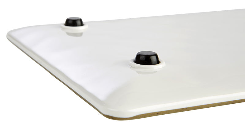 Stone Art Tray  GN 1/2 Melamine White and Brown 32.5 x 26.5 cm