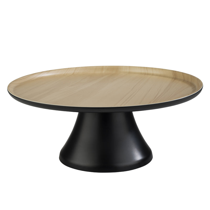 FRIDA Black Stand 12 cm With Melamine Outside Black Tray With  31.5 cm