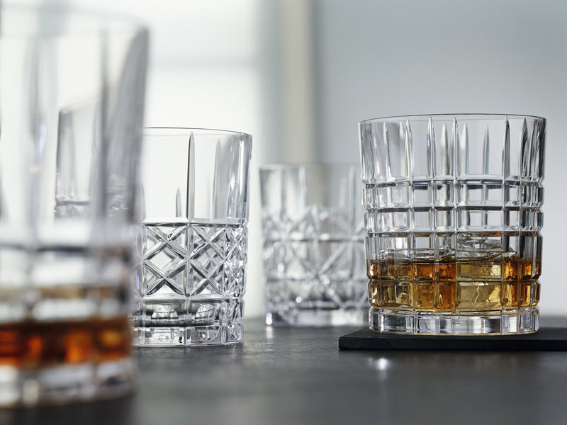 Nachtmann Highland Whisky Tumbler Square Crystal Glass 345ml